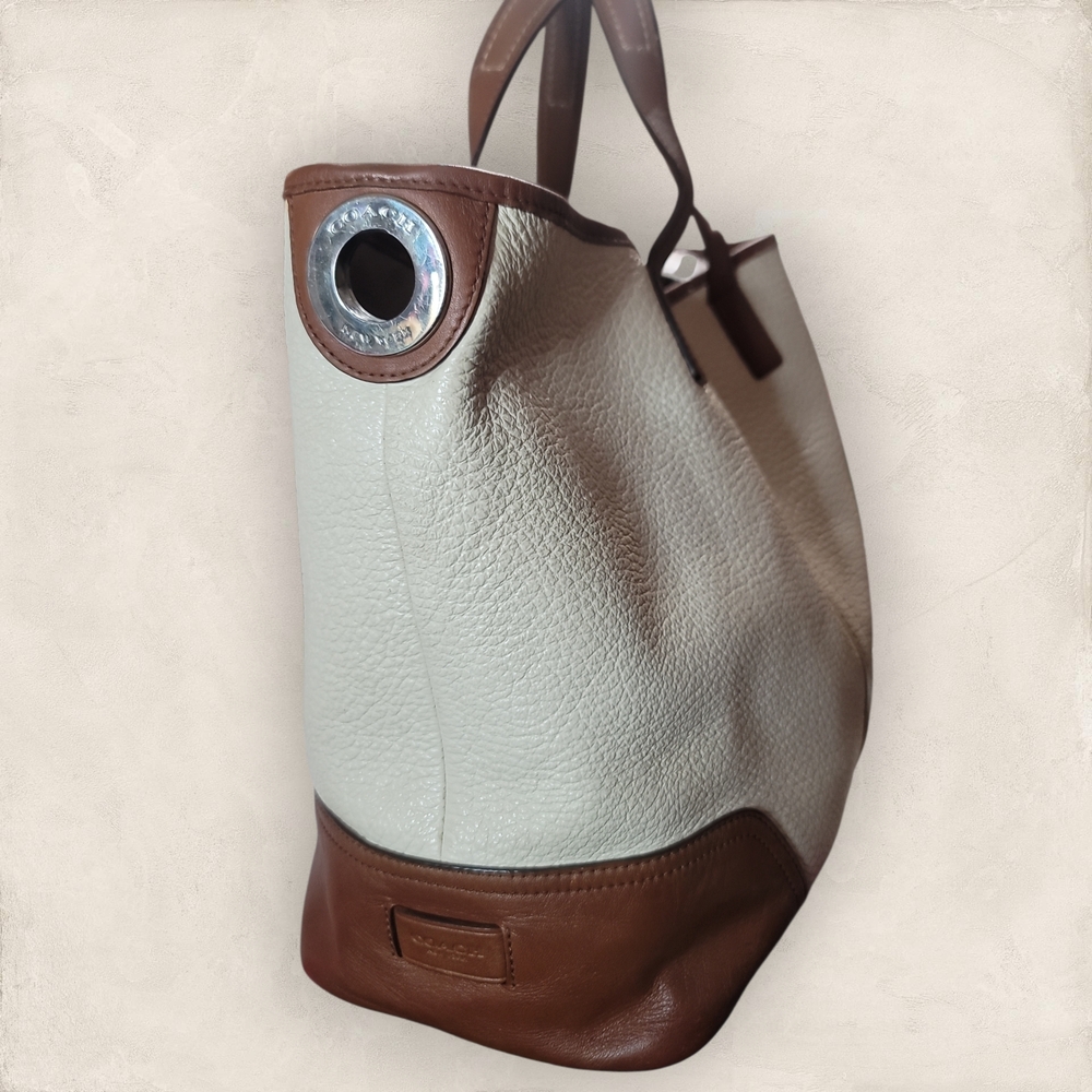 COACH 2014 Hadley Leather Medium Pebbled Leather Shoulder Bag - Picture 5 of 11